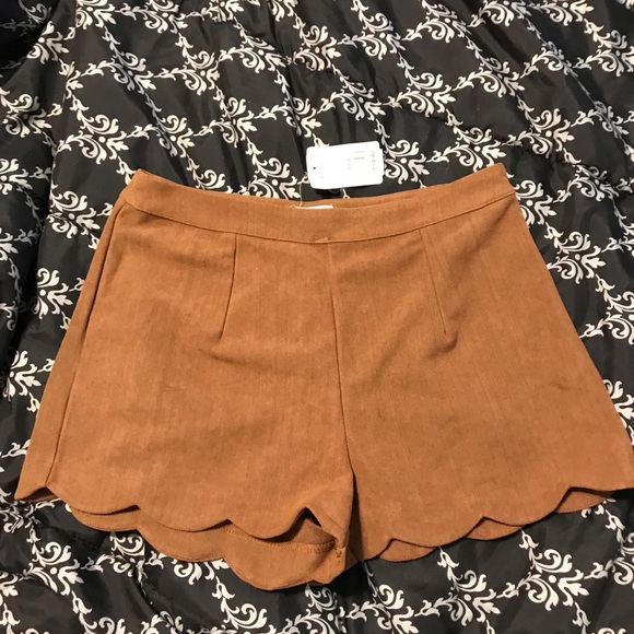a'gaci Pants - A’GACI faux suede shorts.   0002